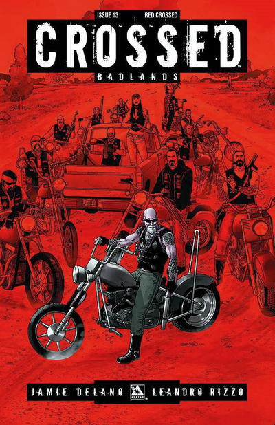 Cover for Crossed Badlands (Avatar Press, 2012 series) #13 [Incentive Red Crossed Cover - Jacen Burrows]