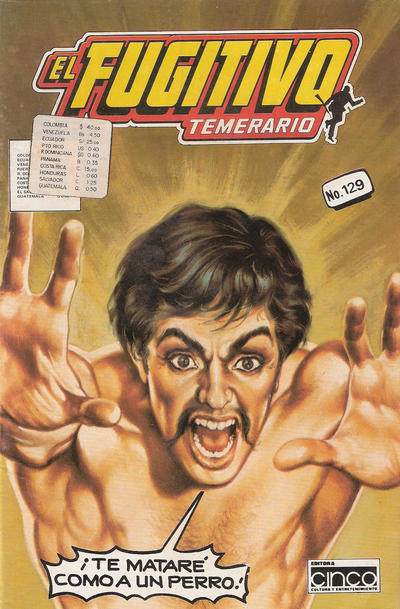 Cover for El Fugitivo Temerario (Editora Cinco, 1983 ? series) #129