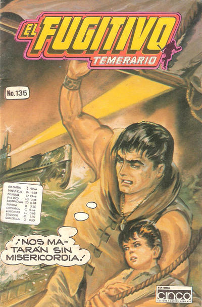 Cover for El Fugitivo Temerario (Editora Cinco, 1983 ? series) #135