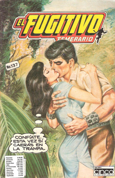 Cover for El Fugitivo Temerario (Editora Cinco, 1983 ? series) #137