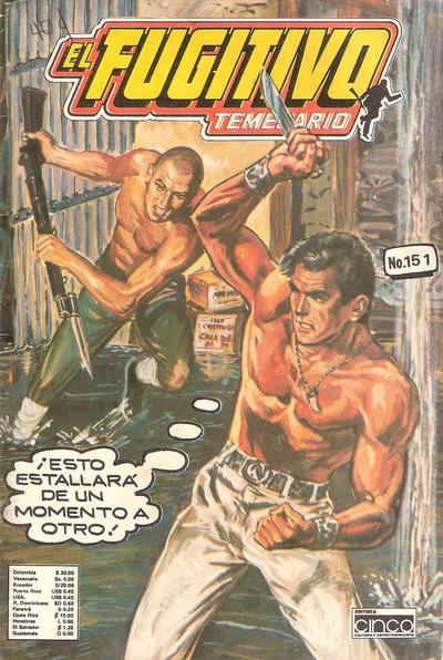 Cover for El Fugitivo Temerario (Editora Cinco, 1983 ? series) #151