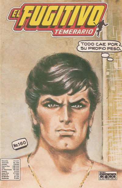 Cover for El Fugitivo Temerario (Editora Cinco, 1983 ? series) #160