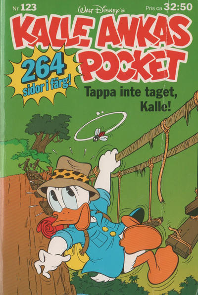 Cover for Kalle Ankas pocket (Serieförlaget [1980-talet]; Hemmets Journal, 1986 series) #123 - Tappa inte taget, Kalle!
