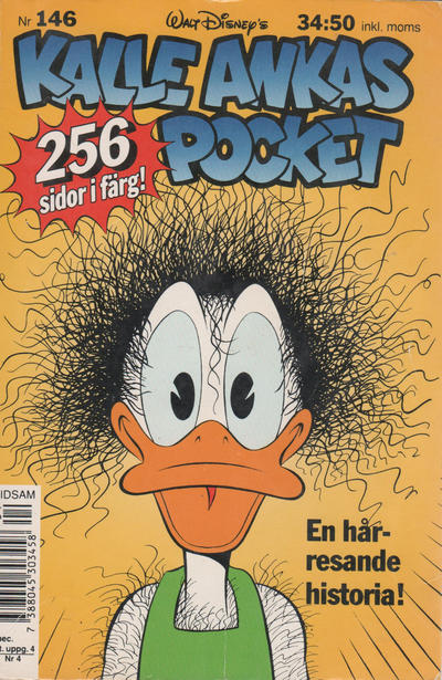 Cover for Kalle Ankas pocket (Serieförlaget [1980-talet]; Hemmets Journal, 1986 series) #146 - En hårresande historia!