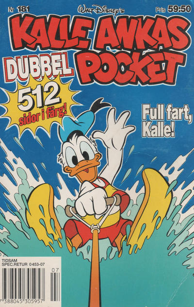 Cover for Kalle Ankas pocket (Serieförlaget [1980-talet], 1993 series) #181 - Full fart, Kalle!