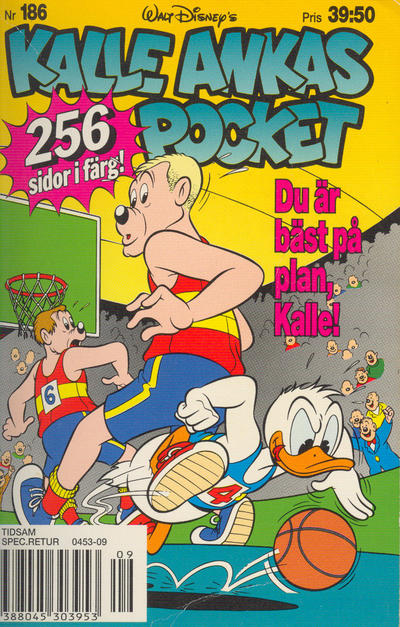 Cover for Kalle Ankas pocket (Serieförlaget [1980-talet], 1993 series) #186 - Du är bäst på plan, Kalle!