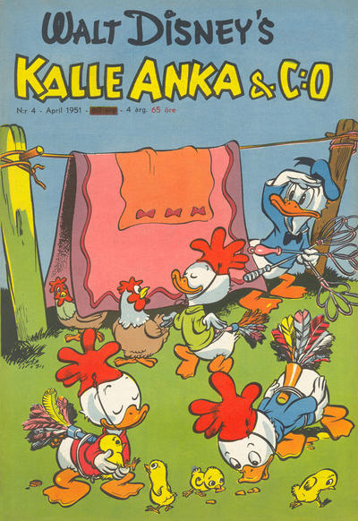 Cover for Kalle Anka & C:o (Richters Förlag AB, 1948 series) #4/1951