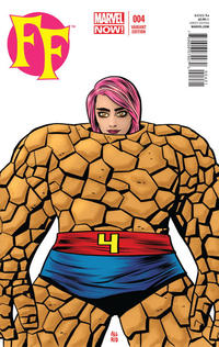 Cover Thumbnail for FF (Marvel, 2013 series) #4 [Miss Thing Variant Cover by Michael Allred]