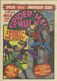 Cover Thumbnail for Spider-Man and Hulk Weekly (Marvel UK, 1980 series) #400