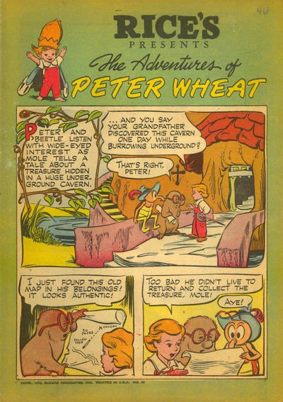 Cover for The Adventures of Peter Wheat (Peter Wheat Bread and Bakers Associates, 1948 series) #46 [Rice's]