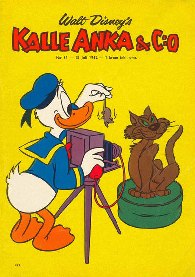 Cover for Kalle Anka & C:o (Hemmets Journal, 1957 series) #31/1962