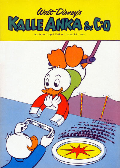 Cover for Kalle Anka & C:o (Hemmets Journal, 1957 series) #14/1963