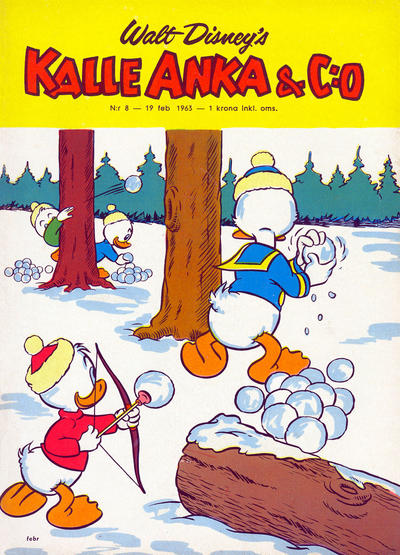 Cover for Kalle Anka & C:o (Hemmets Journal, 1957 series) #8/1963