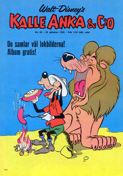 Cover for Kalle Anka & C:o (Hemmets Journal, 1957 series) #42/1965