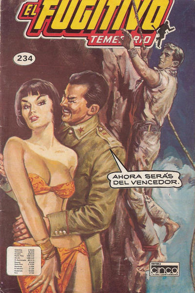 Cover for El Fugitivo Temerario (Editora Cinco, 1983 ? series) #234