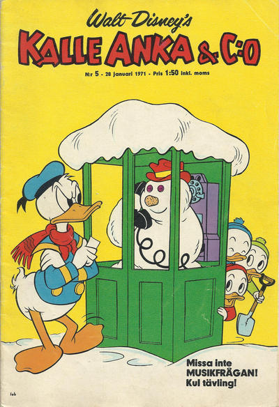 Cover for Kalle Anka & C:o (Hemmets Journal, 1957 series) #5/1971