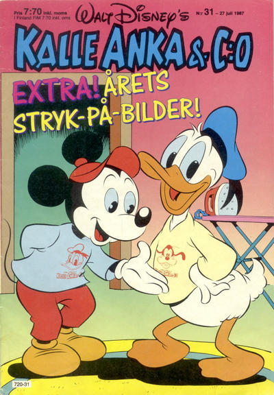 Cover for Kalle Anka & C:o (Hemmets Journal, 1957 series) #31/1987