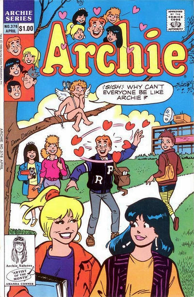 Cover for Archie (Archie, 1959 series) #376 [Direct]