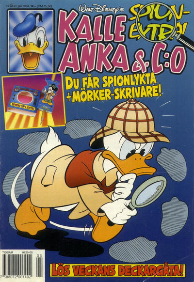 Cover for Kalle Anka & C:o (Serieförlaget [1980-talet], 1992 series) #5/1994