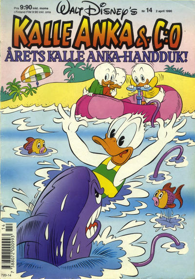 Cover for Kalle Anka & C:o (Hemmets Journal, 1957 series) #14/1990