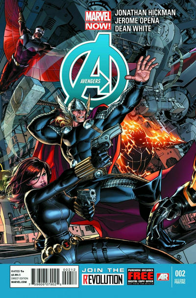 Cover for Avengers (Marvel, 2013 series) #2 [2nd Printing]