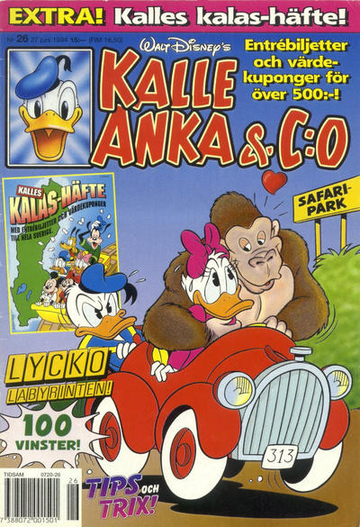 Cover for Kalle Anka & C:o (Serieförlaget [1980-talet], 1992 series) #26/1994