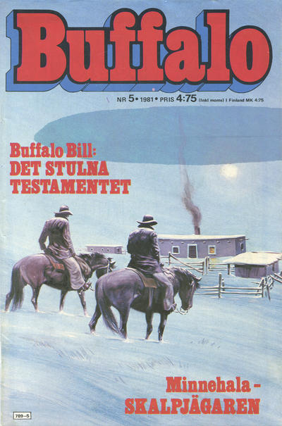 Cover for Buffalo Bill / Buffalo [delas] (Semic, 1965 series) #5/1981