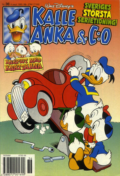Cover for Kalle Anka & C:o (Serieförlaget [1980-talet], 1992 series) #36/1995
