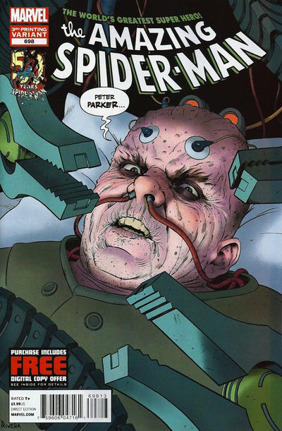 Cover for The Amazing Spider-Man (Marvel, 1999 series) #698 [3rd Printing Variant]