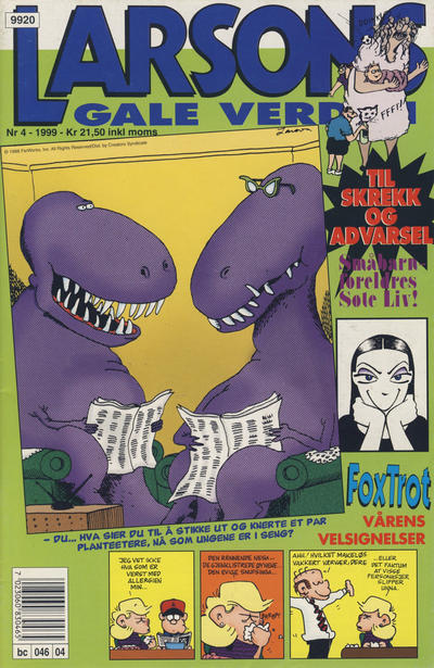 Cover for Larsons gale verden (Bladkompaniet / Schibsted, 1992 series) #4/1999