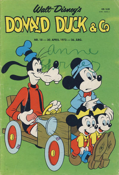 Cover for Donald Duck & Co (Hjemmet / Egmont, 1948 series) #18/1973