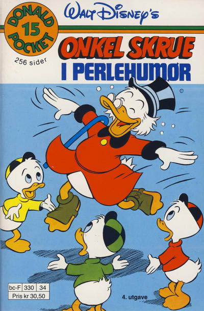 Cover for Donald Pocket (Hjemmet / Egmont, 1968 series) #15 - Onkel Skrue i perlehumør [4. opplag Reutsendelse 330 34]