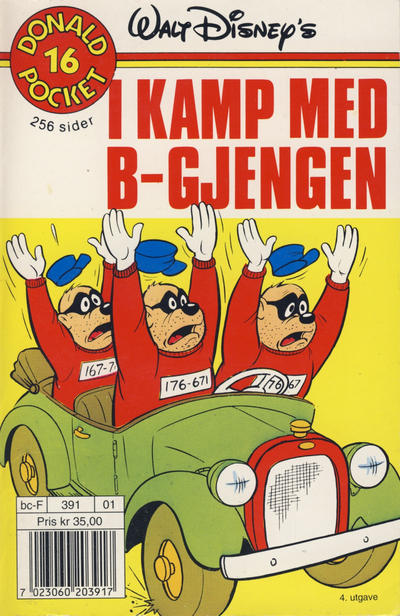 Cover for Donald Pocket (Hjemmet / Egmont, 1968 series) #16 - I kamp med B-gjengen [4. opplag Reutsendelse 391 01]
