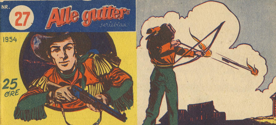 Cover for Alle Gutters Serieblad (Halvorsen & Larsen, 1952 series) #27/1954