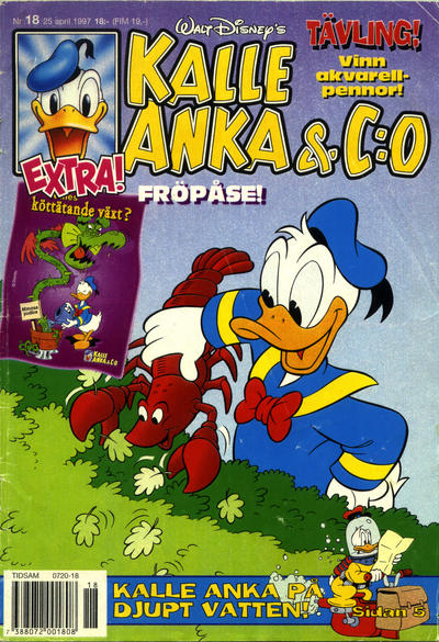 Cover for Kalle Anka & C:o (Serieförlaget [1980-talet], 1992 series) #18/1997
