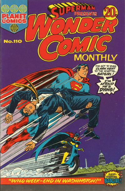 Cover for Superman Presents Wonder Comic Monthly (K. G. Murray, 1965 ? series) #110