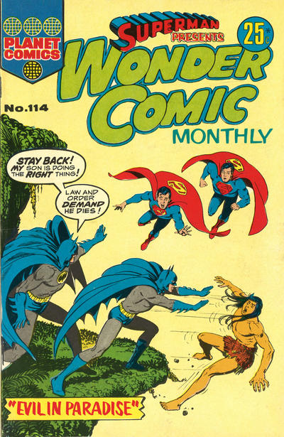 Cover for Superman Presents Wonder Comic Monthly (K. G. Murray, 1965 ? series) #114