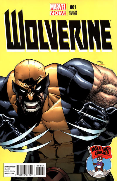 Cover for Wolverine (Marvel, 2013 series) #1 [Humberto Ramos Mile High Comics Variant]