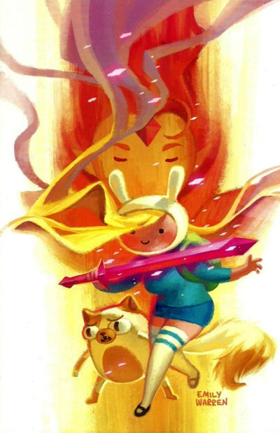 Cover for Adventure Time with Fionna & Cake (Boom! Studios, 2013 series) #1 [Dynamic Forces Exclusive Cover by Emily Warren]