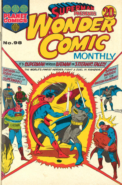 Cover for Superman Presents Wonder Comic Monthly (K. G. Murray, 1965 ? series) #98
