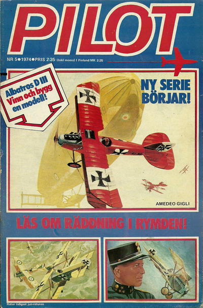 Cover for Pilot (Semic, 1970 series) #5/1974