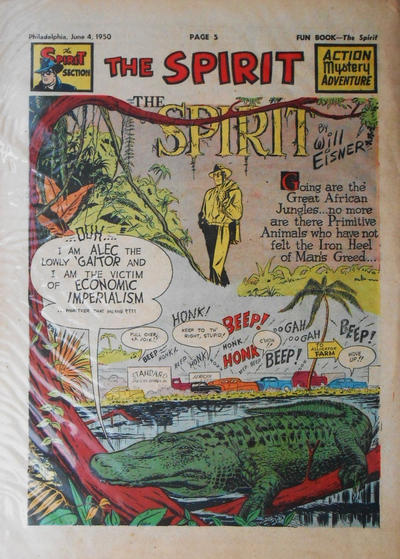Cover for The Spirit (Register and Tribune Syndicate, 1940 series) #6/4/1950