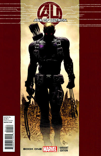 Cover for Age of Ultron (Marvel, 2013 series) #1 [Hawkeye Variant Cover by Mike Deodato]