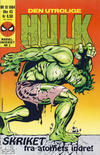 Cover for Hulk (Semic, 1984 series) #10/1984
