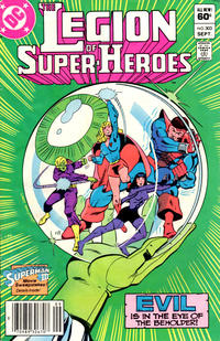 Cover Thumbnail for The Legion of Super-Heroes (DC, 1980 series) #303 [Newsstand]