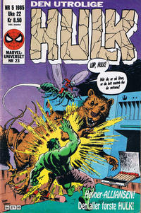 Cover Thumbnail for Hulk (Semic, 1984 series) #5/1985