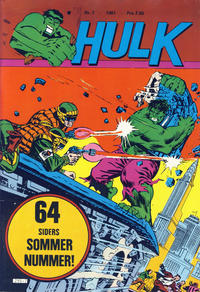 Cover Thumbnail for Hulk (Atlantic Forlag, 1980 series) #7/1981