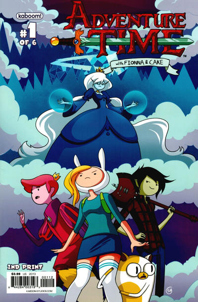 Cover for Adventure Time with Fionna & Cake (Boom! Studios, 2013 series) #1 [2nd Printing Cover by Stephanie Gonzaga]