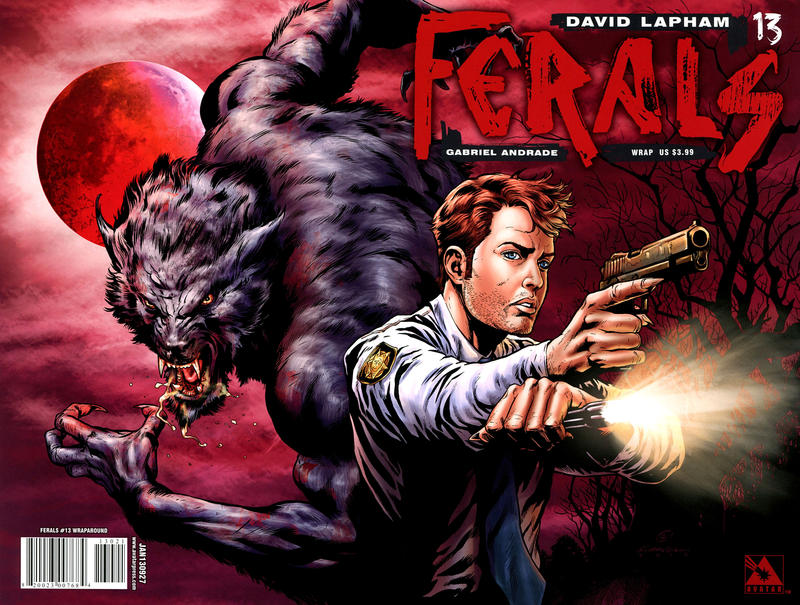 Cover for Ferals (Avatar Press, 2012 series) #13 [Wraparound Variant Cover by Gabriel Andrade]