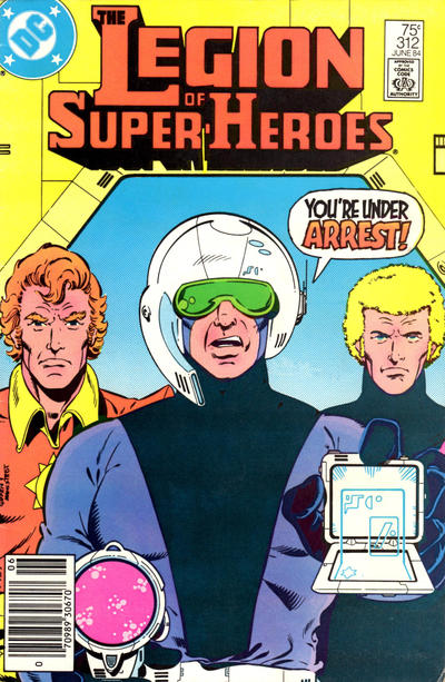 Cover for The Legion of Super-Heroes (DC, 1980 series) #312 [Newsstand]